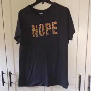 torrid Black Graphic Tee with Sunflower-Filled NOPE